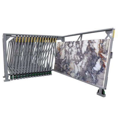 Vertical Glide Out Slab Storage Rack